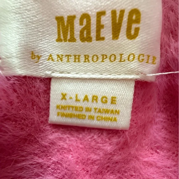 Anthropologie Maeve Eyelash Mock-Neck Sweater Tee Size XL - Picture 9 of 12